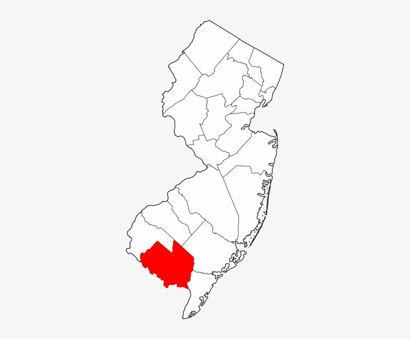 Map Of New Jersey Highlighting Cumberland County - Middlesex County On Map, transparent png download