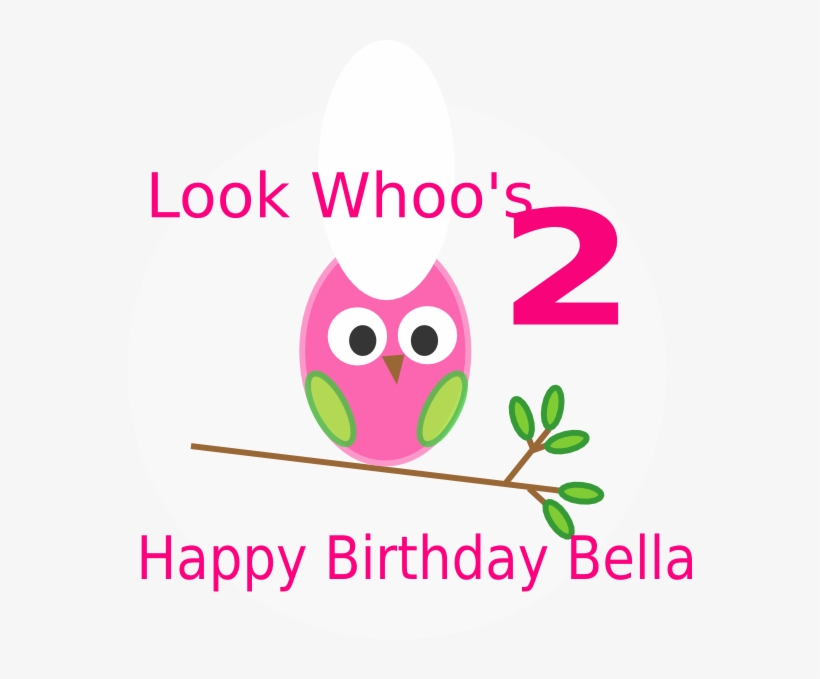 2nd Birthday - Owl Clip Art, transparent png download