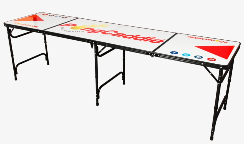 Pongcaddie Regulation Sized Dry Erase Beer Pong Table - Folding Table, transparent png download