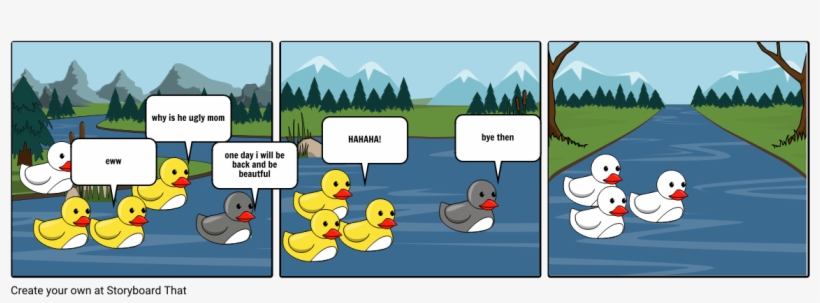 Ugly Duckling - Cartoon, transparent png download