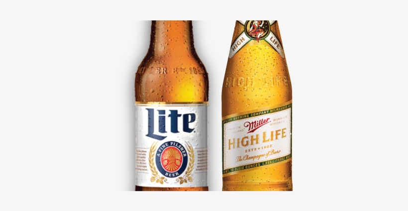 $2 - 50 Bottles - Miller Lite Framed Logo Mirror, Black, transparent png download