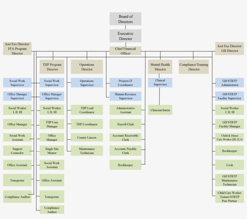 Ea Family Services Organizational Chart - Organizational Chart, transparent png download
