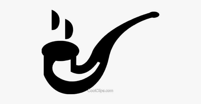 Smoking Pipe Royalty Free Vector Clip Art Illustration - Illustration, transparent png download
