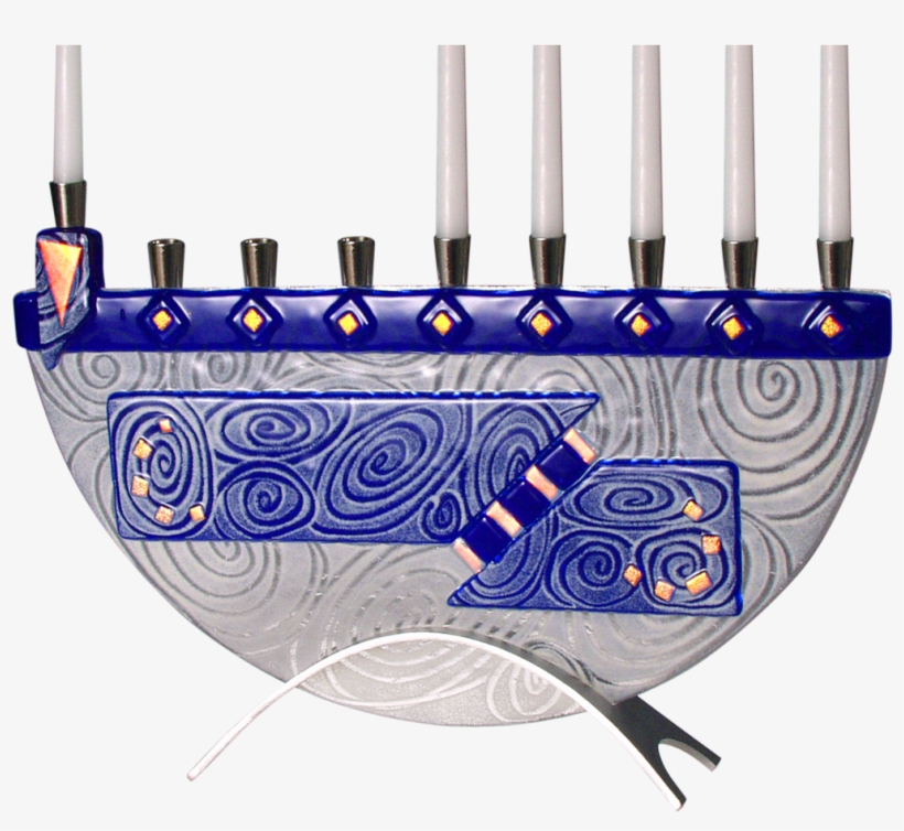 Beames Designs Nova Cobalt Blue Menorah, transparent png download
