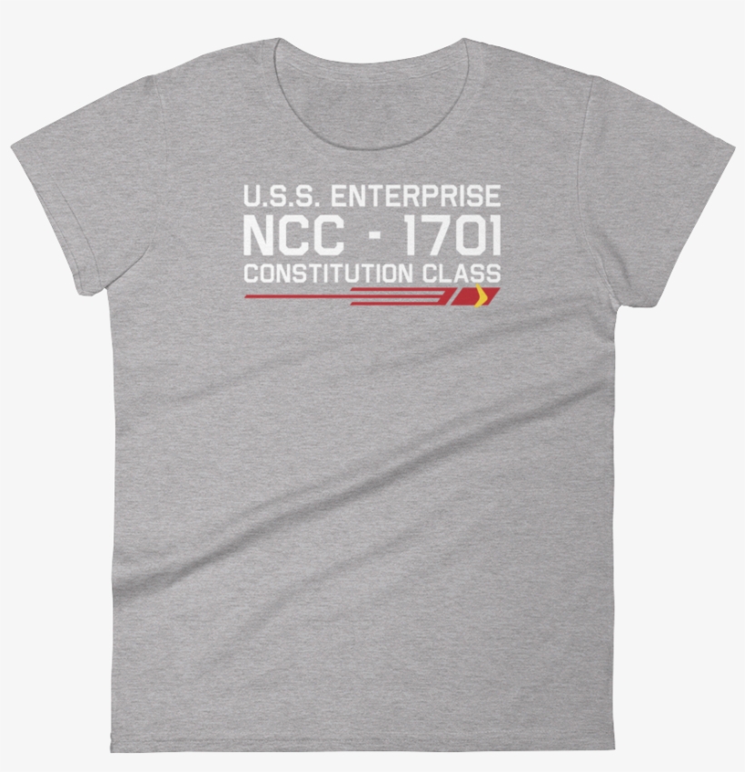 Star Trek - Uss Enterprise - 1701 - Women's T-shirt - Car Lover Gift Car Gift For Her Car Accessories For, transparent png download
