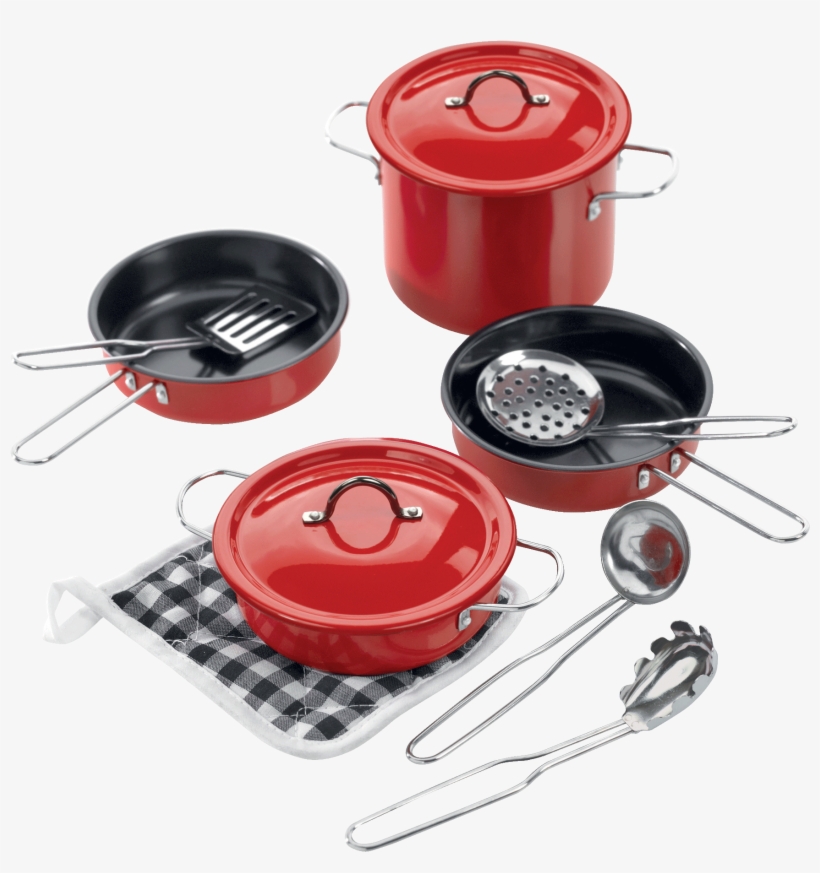 Toy Pots & Pans, Red - Toy Pots & Pans, Red, transparent png download