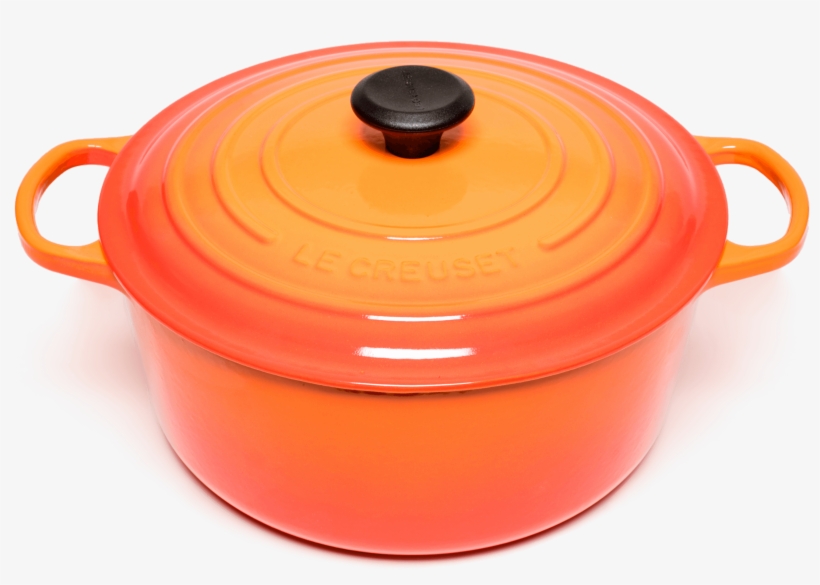 Le Creuset Cast Iron Round Casserole Dish 28cm, transparent png download