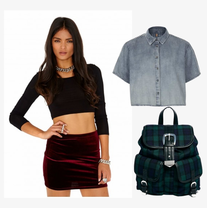 Red Velvet Mini Skirt - A-line, transparent png download