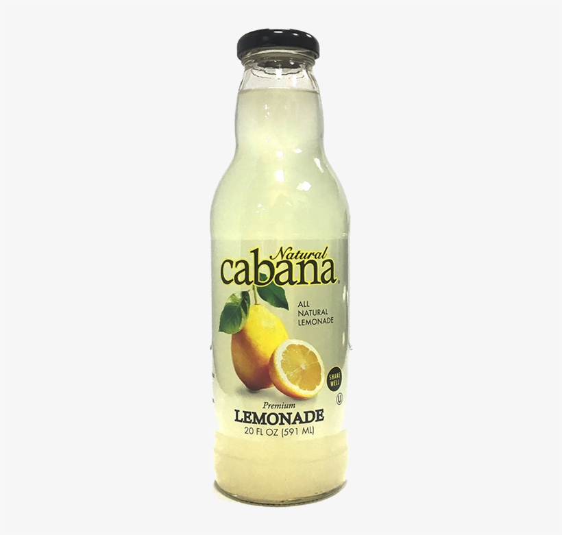 Juices - Cabana 100% Natural Lemonade - 20 Fl Oz Bottle, transparent png download