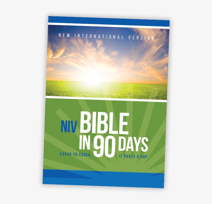 B90 Bible - Niv, Bible In 90 Days, Paperback By Zondervan Publishing, transparent png download