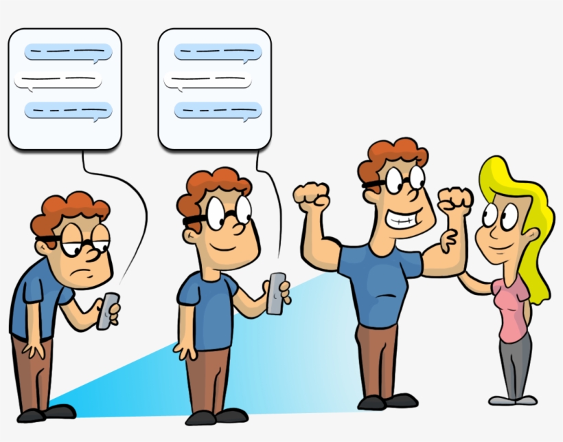 Texting-inprove - Tinder, transparent png download