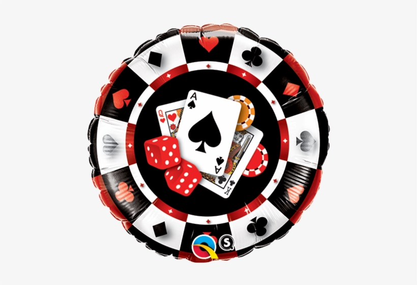 $3 - - Casino Foil Balloon 18in, transparent png download