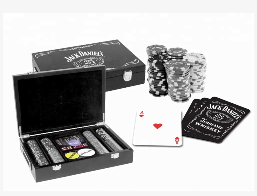 Jack Daniels 200pcs Poker Chips Set With Wooden Box - Cartamundi Luxury Poker 200 Chip Set, transparent png download