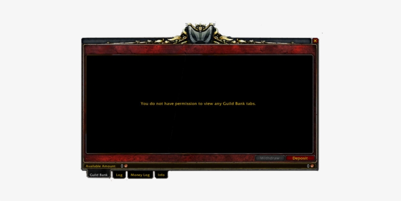 The Guild Vault Without Being Purchased - World Of Warcraft, transparent png download