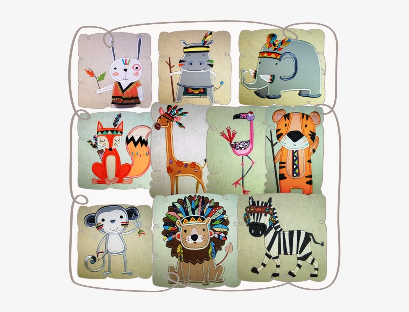 African Safari Applique Set - Safari, transparent png download
