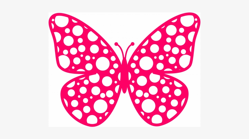 Butterfly Polka Dot Free - Butterfly Free Cut File Png, transparent png download