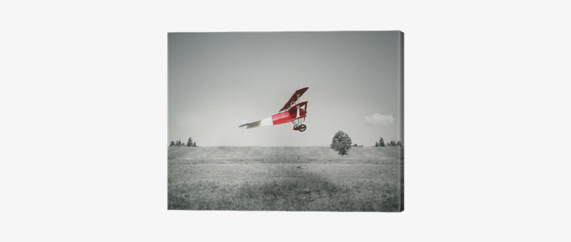 Cafepress Red Vintage Airplane Tile Coaster, transparent png download