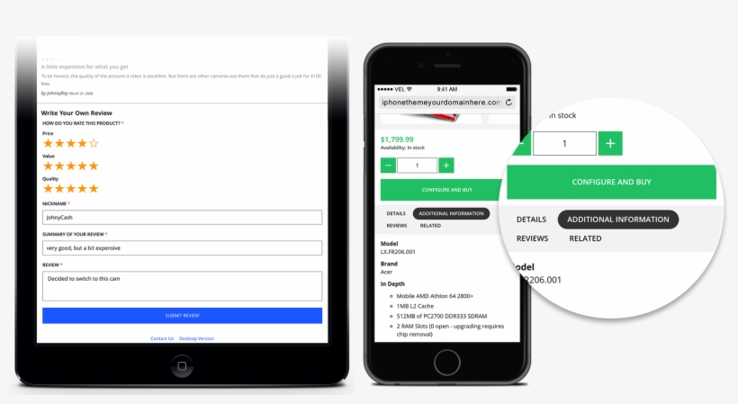 Eye-catching Add To Cart Button And Product Tabs - Add To Cart Mobile, transparent png download