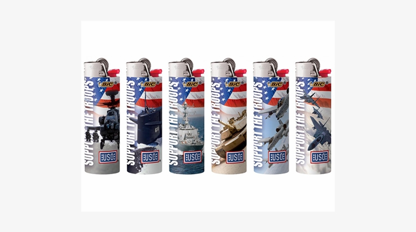 Uso-branded Support The Troops Series Lighters - Bic Uso Lighters, transparent png download