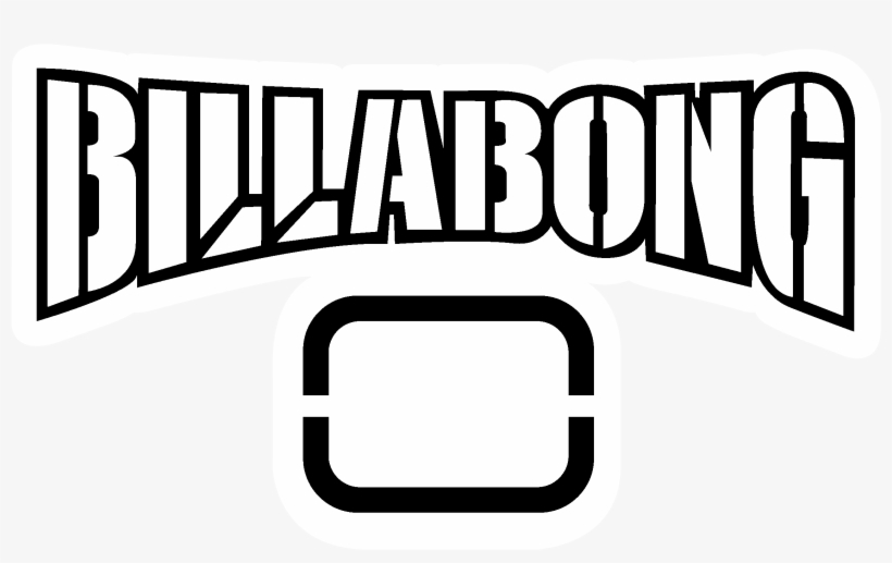Billabong 01 Logo Black And White - Surfer Clothes Brands, transparent png download