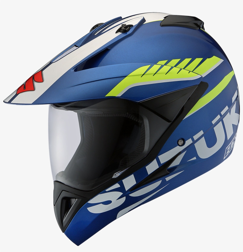 Helmet Sporty Blue - Motorcycle, transparent png download