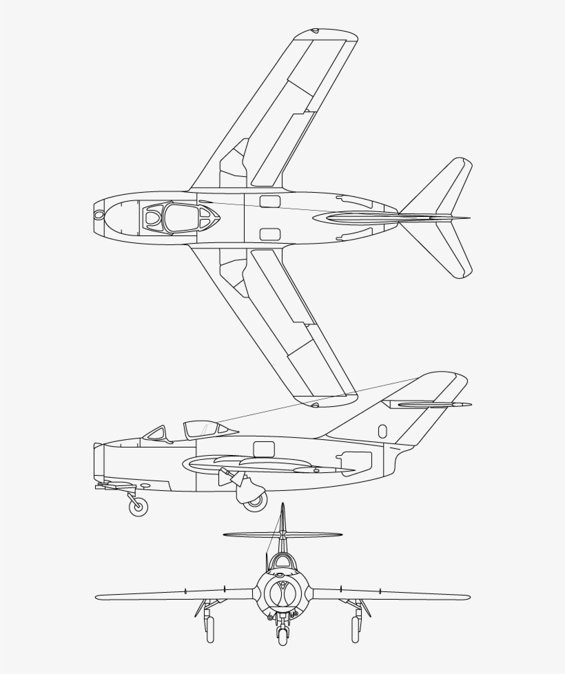 Pin By Alejandro Budeni On Aviones - Mig 15, transparent png download