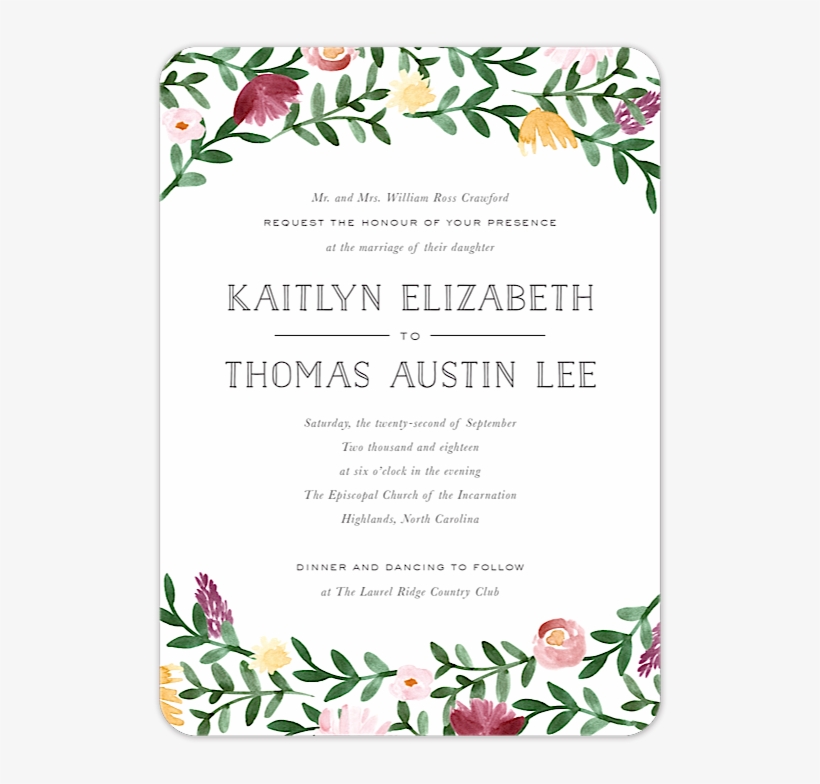 Woven Garland Invitation - ברכות סימני ראש השנה, transparent png download