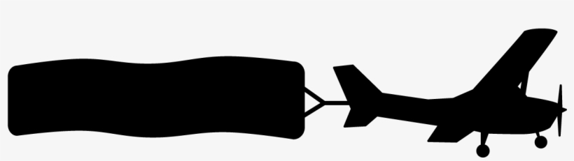 Avioneta Con Pancarta Png, transparent png download