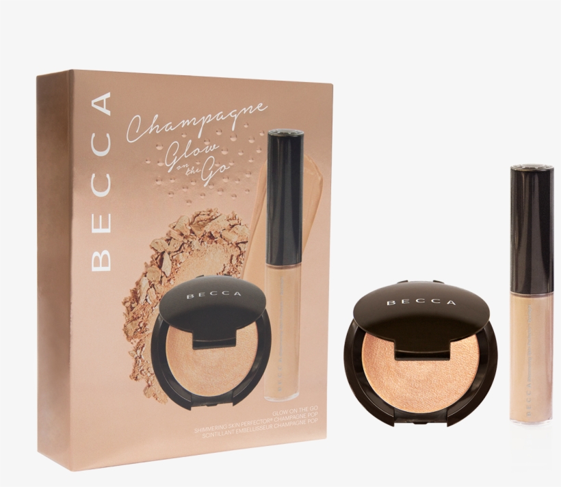 Check Out Champagne Glow On The Go Kit From Becca Cosmetics - Becca Glow On The Go Kit, transparent png download