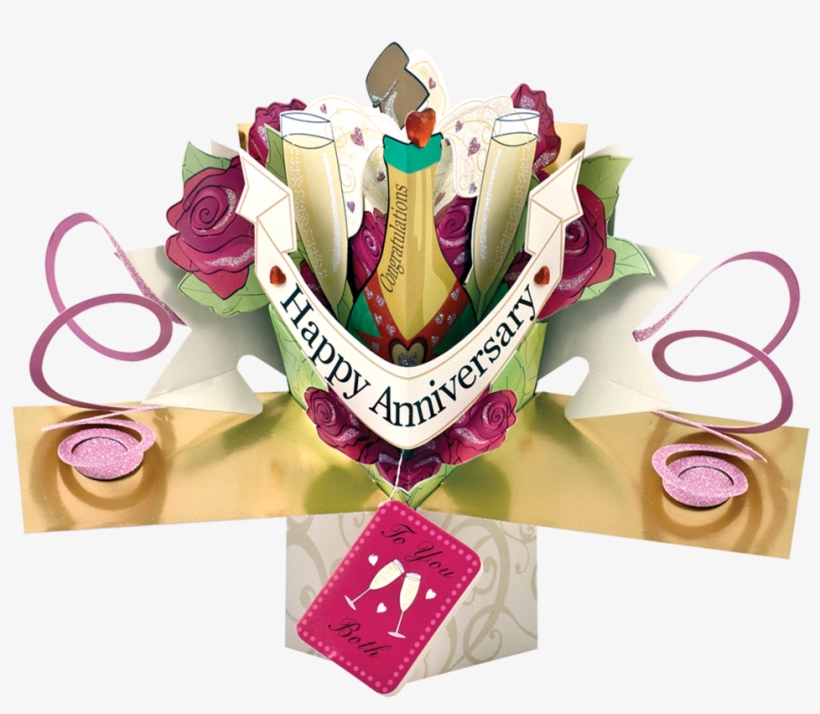 Champagne Pop Png - Original Pop Ups - 018 - Happy Anniversary, transparent png download