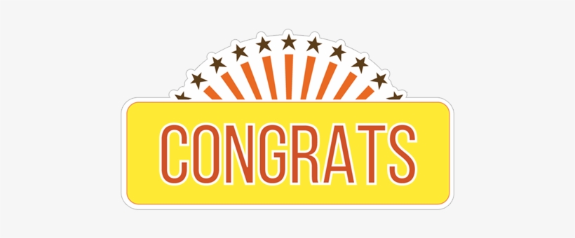 Congrats Congratulation Transparent Png Sticker - Kawasaki Zrx1200r, transparent png download