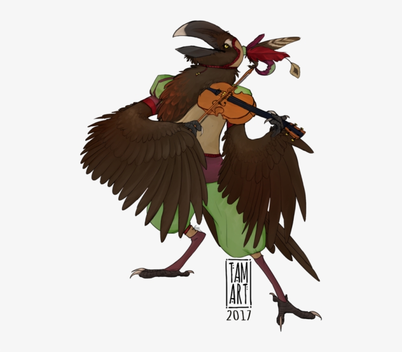 How To Draw Bird Wings - Dungeons And Dragons Kenku Bard, transparent png download