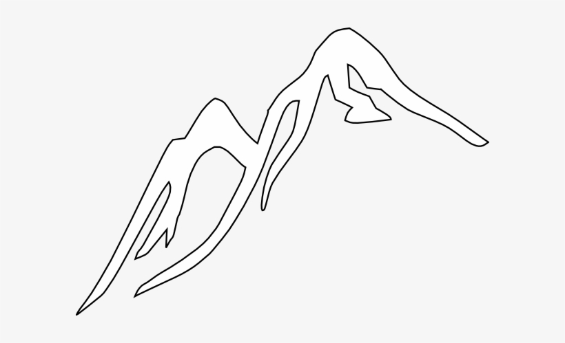 Snowy Mountain Clip Art Clipart Panda Free Clipart - Mountain Logo Png White, transparent png download