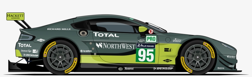 7 World Endurance Championship - Aston Martin De Carreras Total Pro 95 Gris, transparent png download