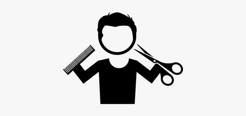 Hairdresser With Comb And Scissors Vector - Imagenes Png De Estilista, transparent png download