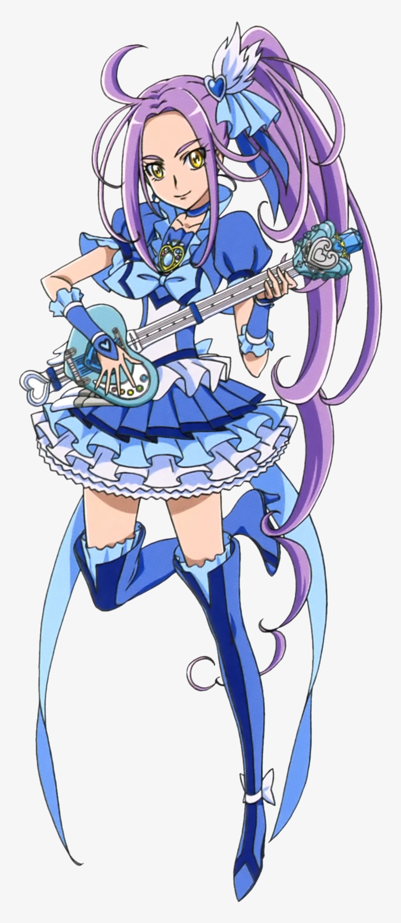 Cure Beat Playing Her Love Guitar Rod - Cure Beat, transparent png download