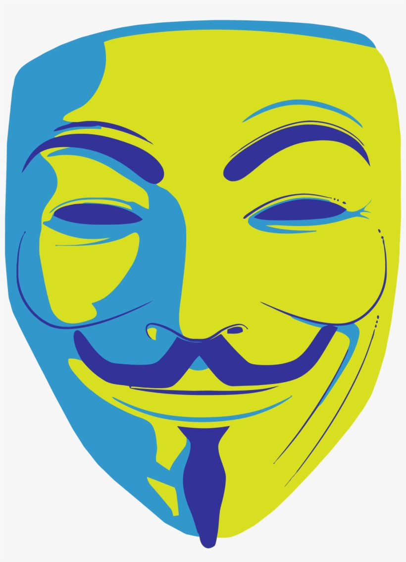 Anonymous Mask Clipart Png Image - Anonymous Mask Transparent, transparent png download