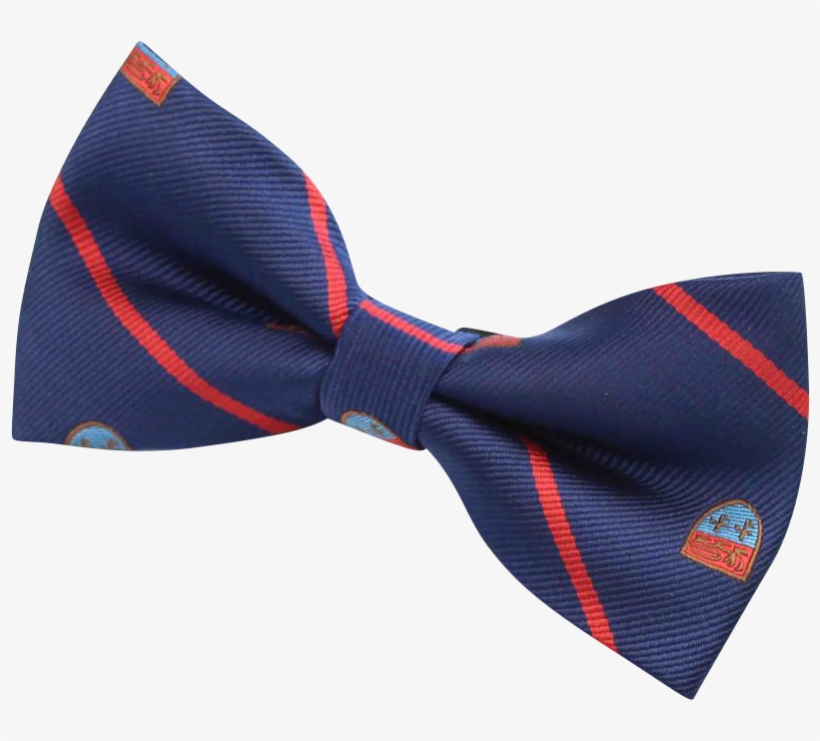 Navy/red Emblem Bow Tie - Галстук-бабочка Churchill Accessories, transparent png download