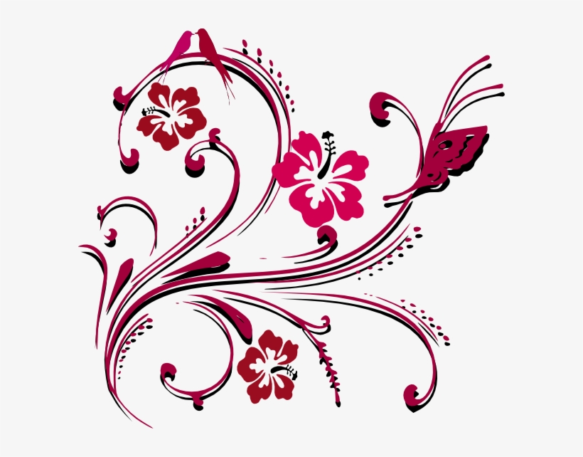 Corner Clipart Butterfly - Butterfly Border Design Png, transparent png download