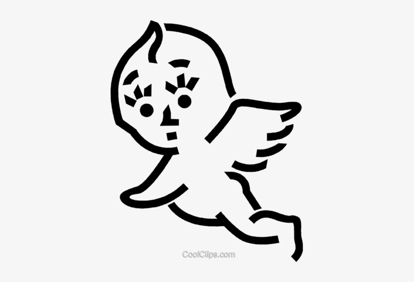 Baby Angel Royalty Free Vector Clip Art Illustration, transparent png download