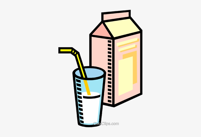 Milk, Glass Of Milk Royalty Free Vector Clip Art Illustration - Lactose Intolerance Vs Celiac, transparent png download