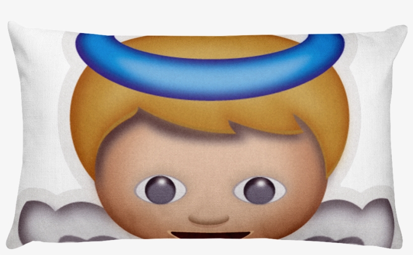 Emoji Bed Pillow - Emoticones De Whatsapp Angelito, transparent png download