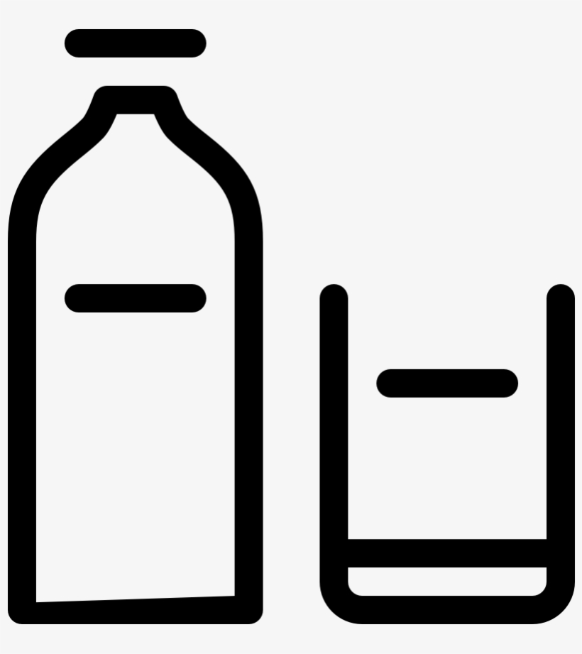 Drink Milk Bottle Glass - Glass Milk Bottle, transparent png download