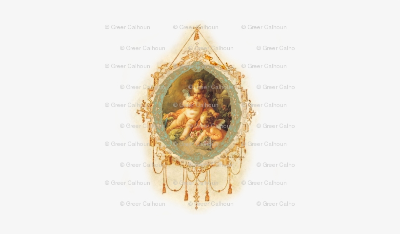 Baby Angel Cupid Ornate Cameo - Cherub, transparent png download