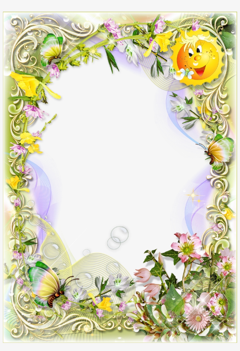 Childrens Photo Frame With The Sun - Picture Frame, transparent png download
