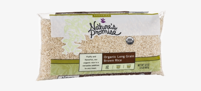 Nature's Promise Organic Long Grain Brown Rice - 32, transparent png download