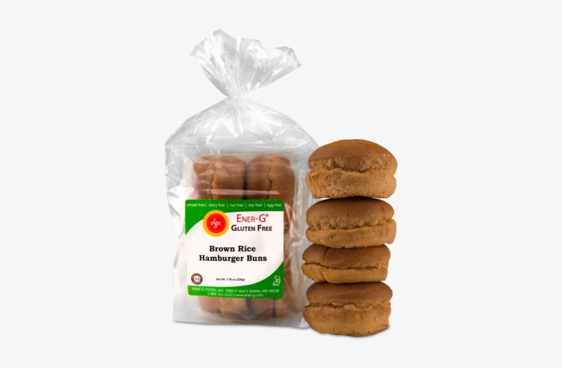 Ener-g Brown Rice Hamburger Buns - Ener G Pizza Shells, Rice, 6 Inch - 8.89 Oz, transparent png download
