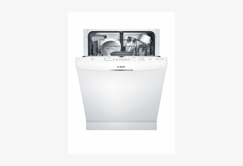 7sanitize Option Bosch 24" Ascenta Series White Builtin Dishwasher