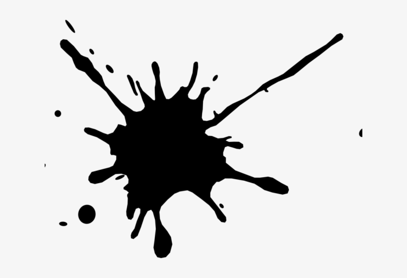 Ink Clipart Black Splash - Splat Png, transparent png download