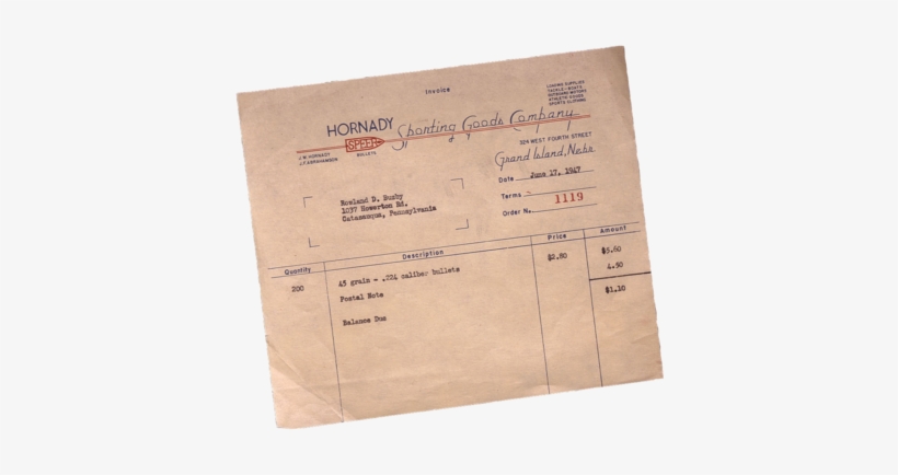 Photo Of Original Invoice - Photograph, transparent png download